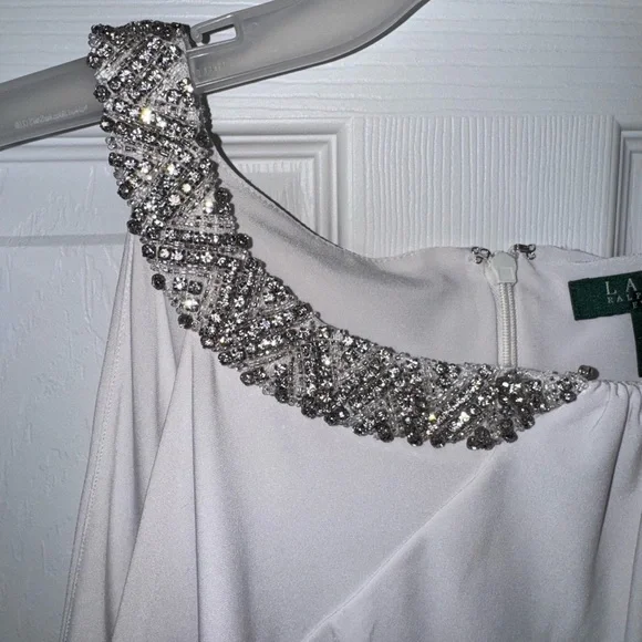 Lauren Ralph Lauren Ivory Embellished Gown - Picture 5 of 5